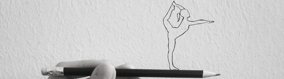Dibujo silueta de una bailarina Dibujo silueta de una bailarina