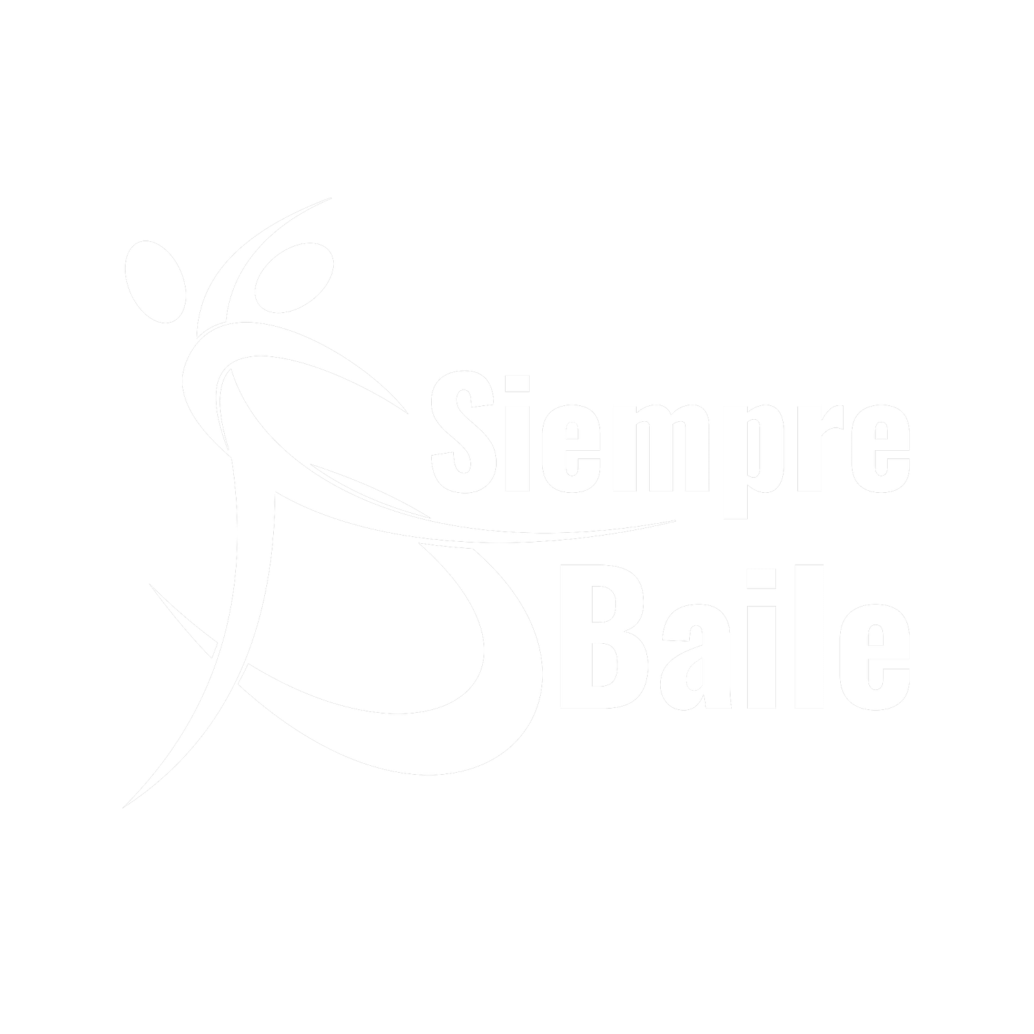 Siempre Baile Logo Blanco